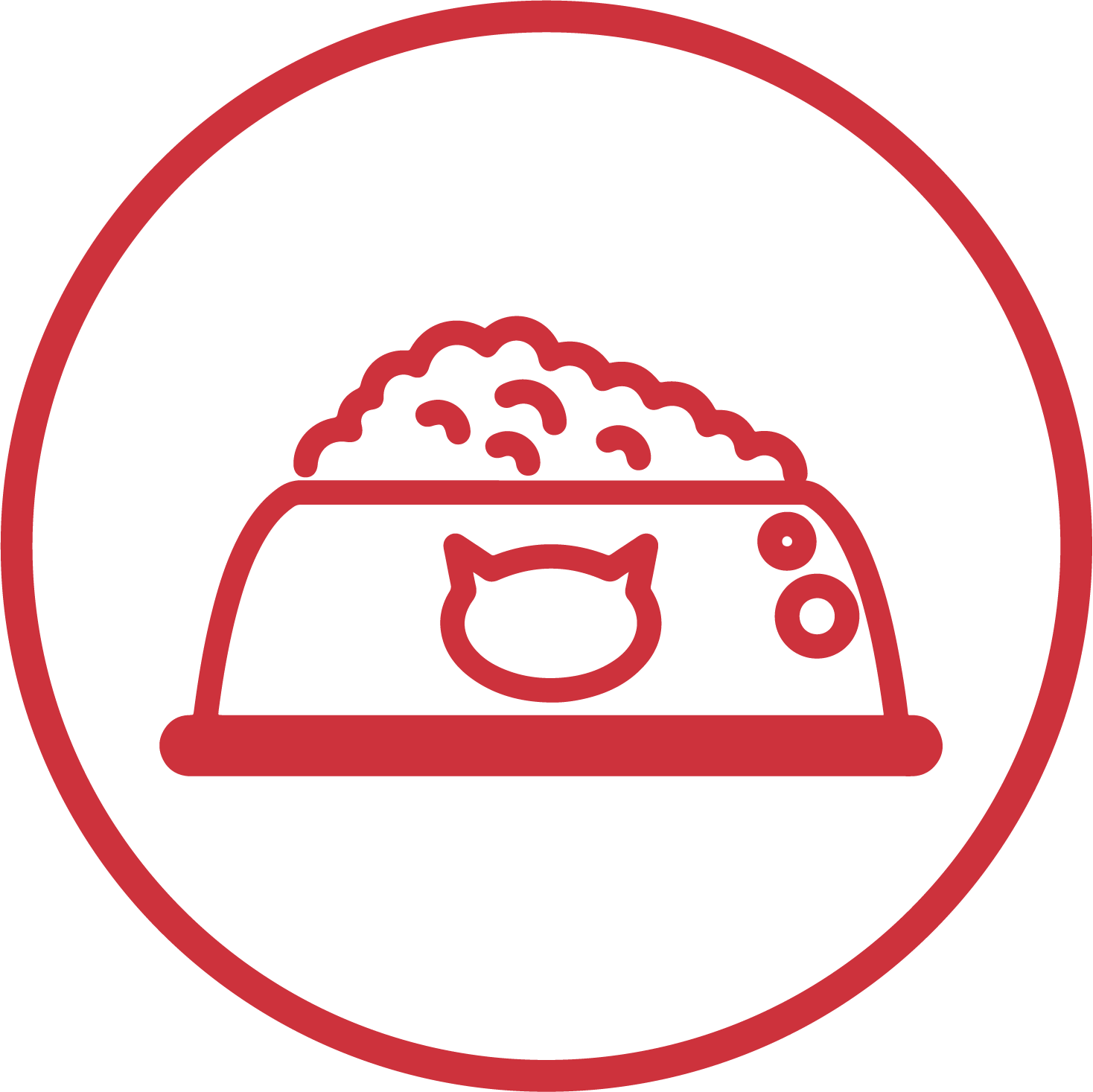 Fresh food and water at each visit